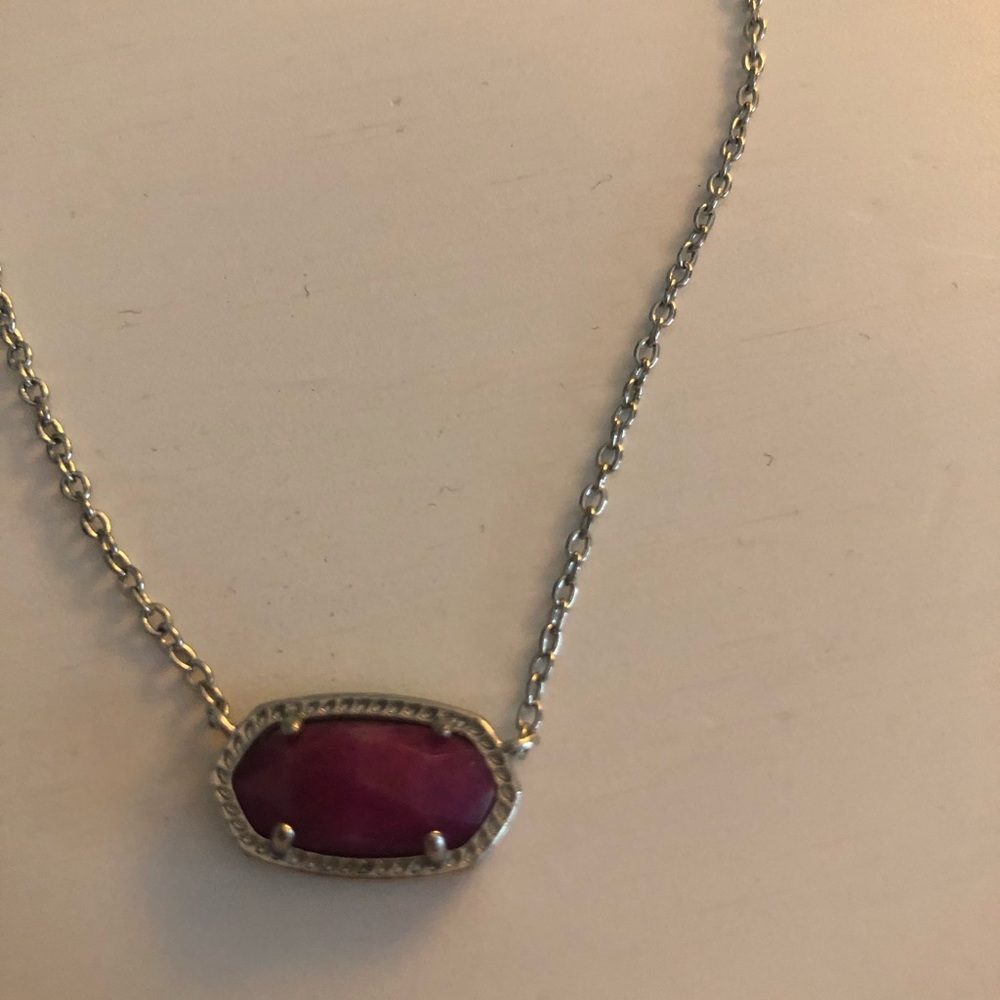 Kendra Scott Elisa Pendant In Purple! View 4